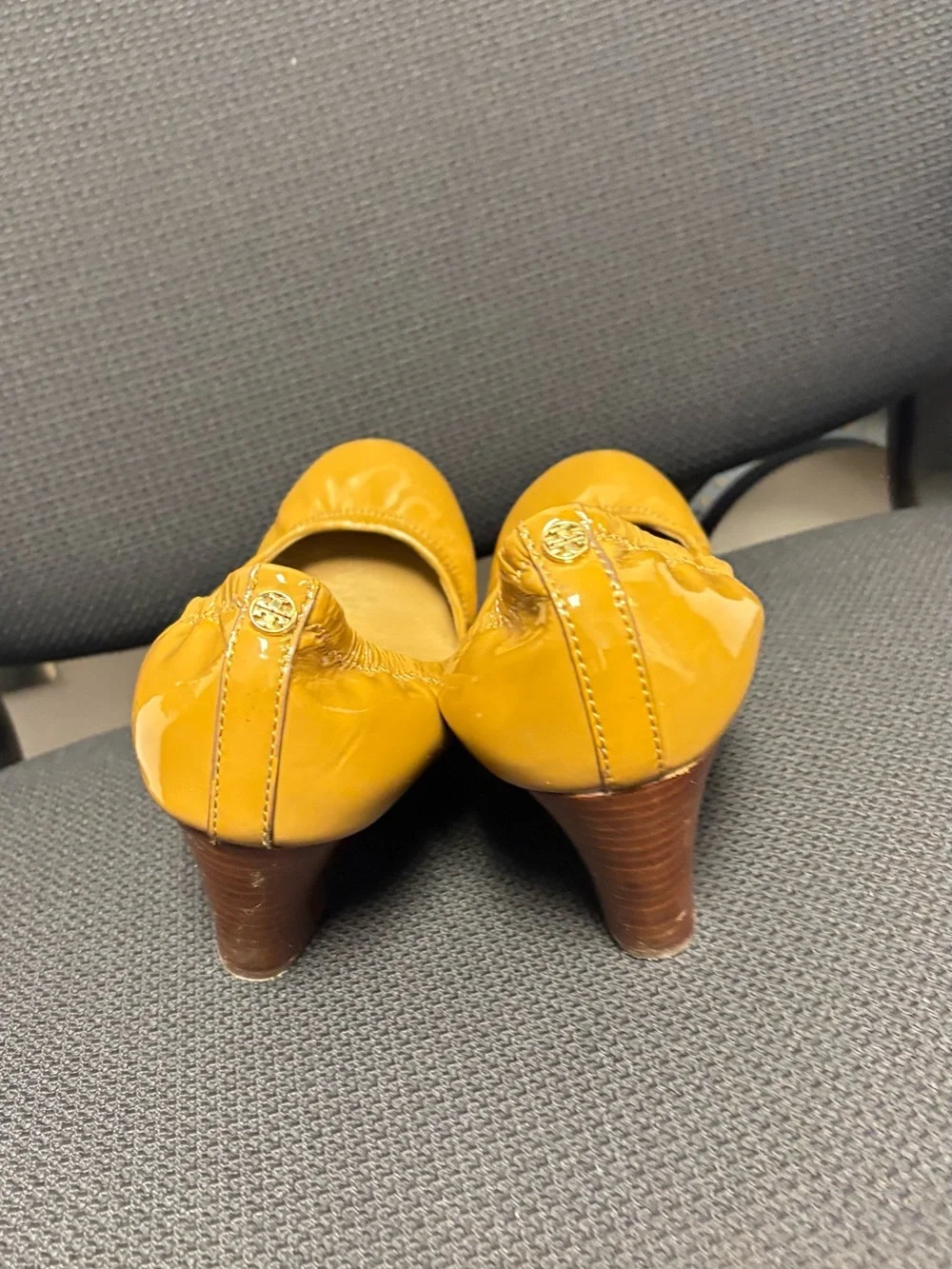 Tory Burch Brown Patent Leather Ballet Flats